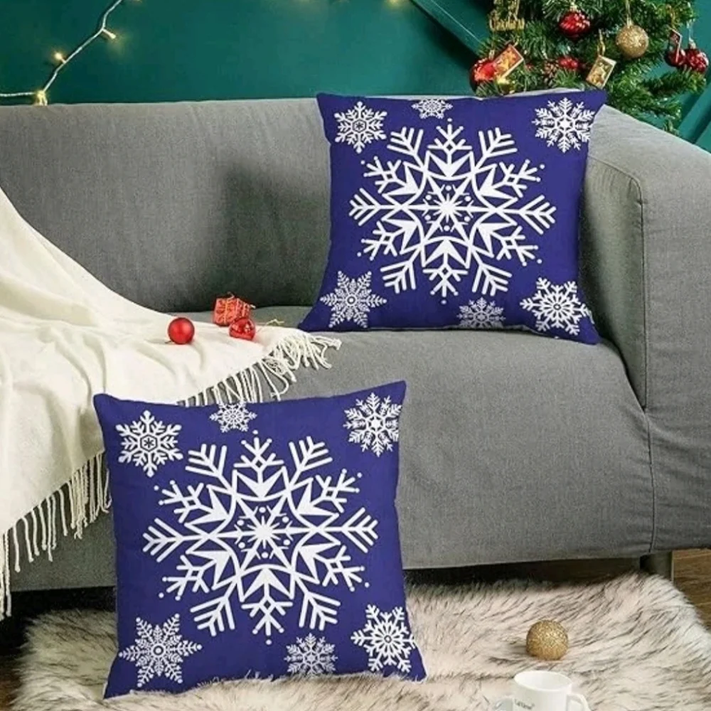 2 Cozy Fleece Throw Pillow Covers 17.5